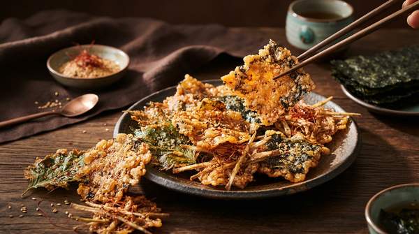 Editorial illustration for Bugak Crisps: A Traditional Korean Snack with a Modern Appeal
