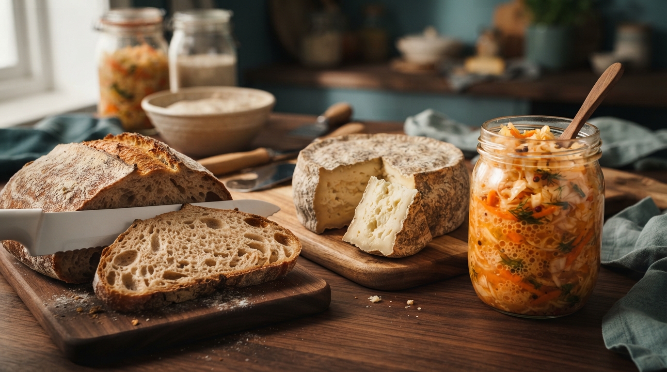 Editorial illustration for How Amylases, Proteases, and Lipases Build the Flavor and Texture of Fermented Foods